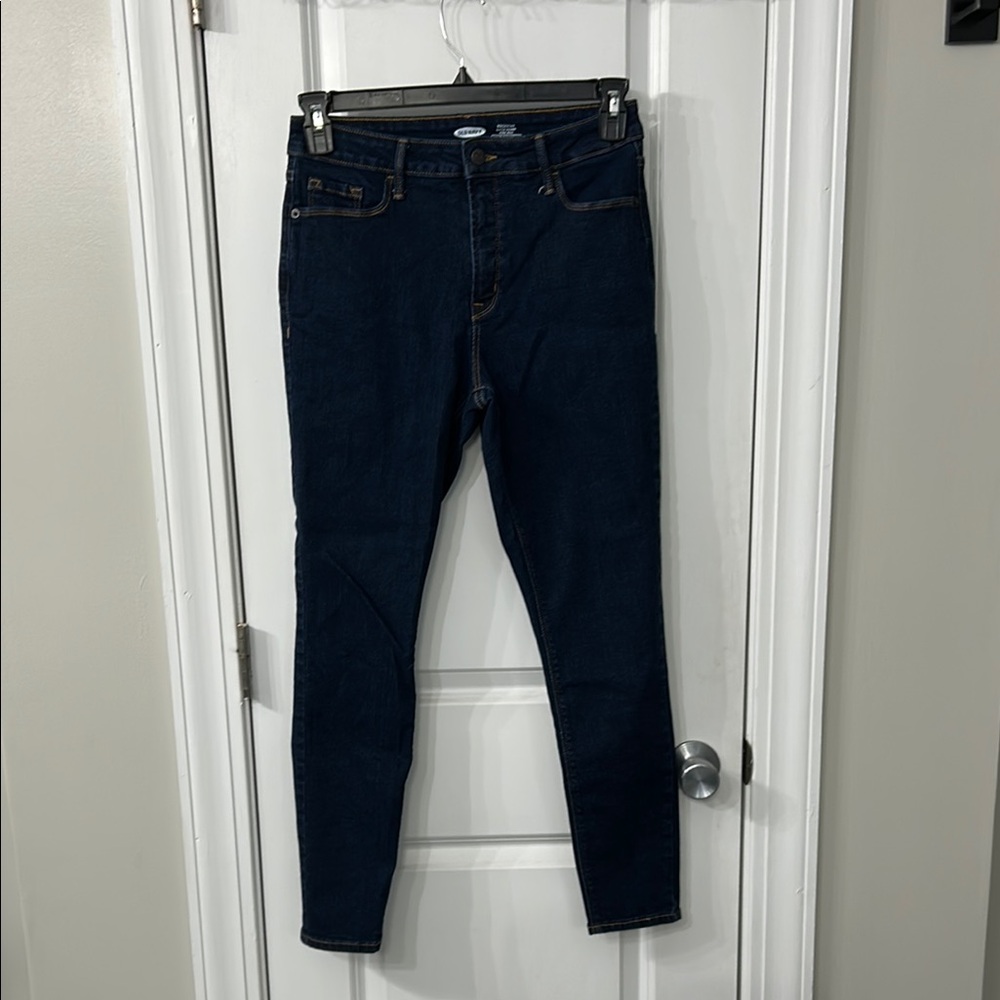 Old Navy Women's Skinny Jeans - Dark Blue
